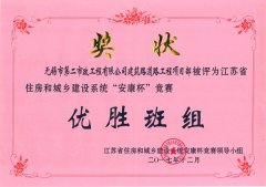 建筑路安康杯优胜组（省级）